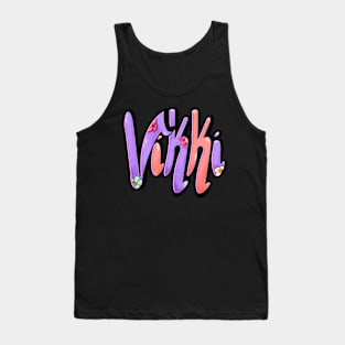 Vikki Girls and womens Personalized Custom name Vikki, Victoria,Vicky Tank Top